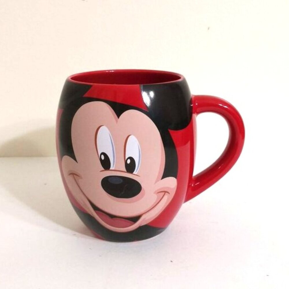 Disney Theme Parks MICKEY "OH BOY!"โ Red Barrel Large Mug